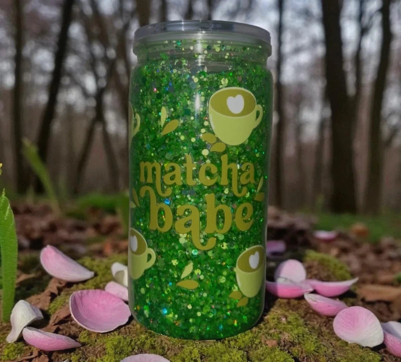 Matcha Babe Snow Globe Cup/Tumbler