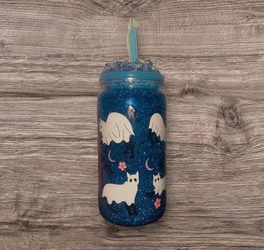 Cat Ghost Snow Globe Cup/Tumbler