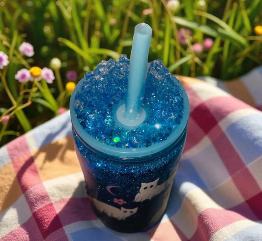 Cat Ghost Snow Globe Cup/Tumbler