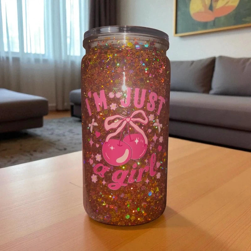 Girly Snow Globe Cup/Tumbler